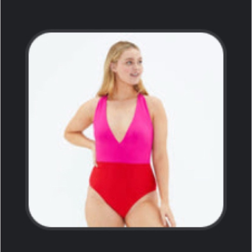 NWOT Summersalt Vibrant Pink and Red Swimsuit- 12